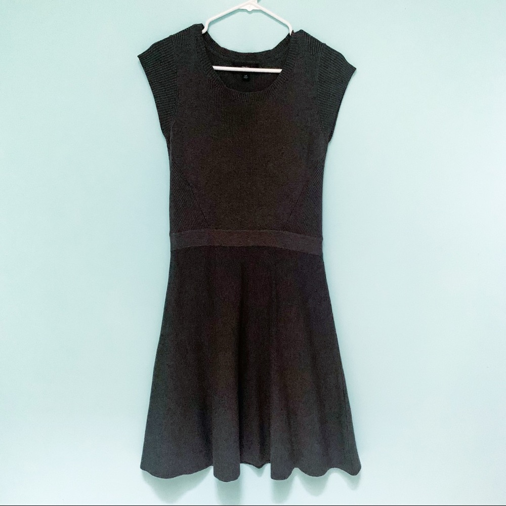 Capped Sleeve Sweater Dress